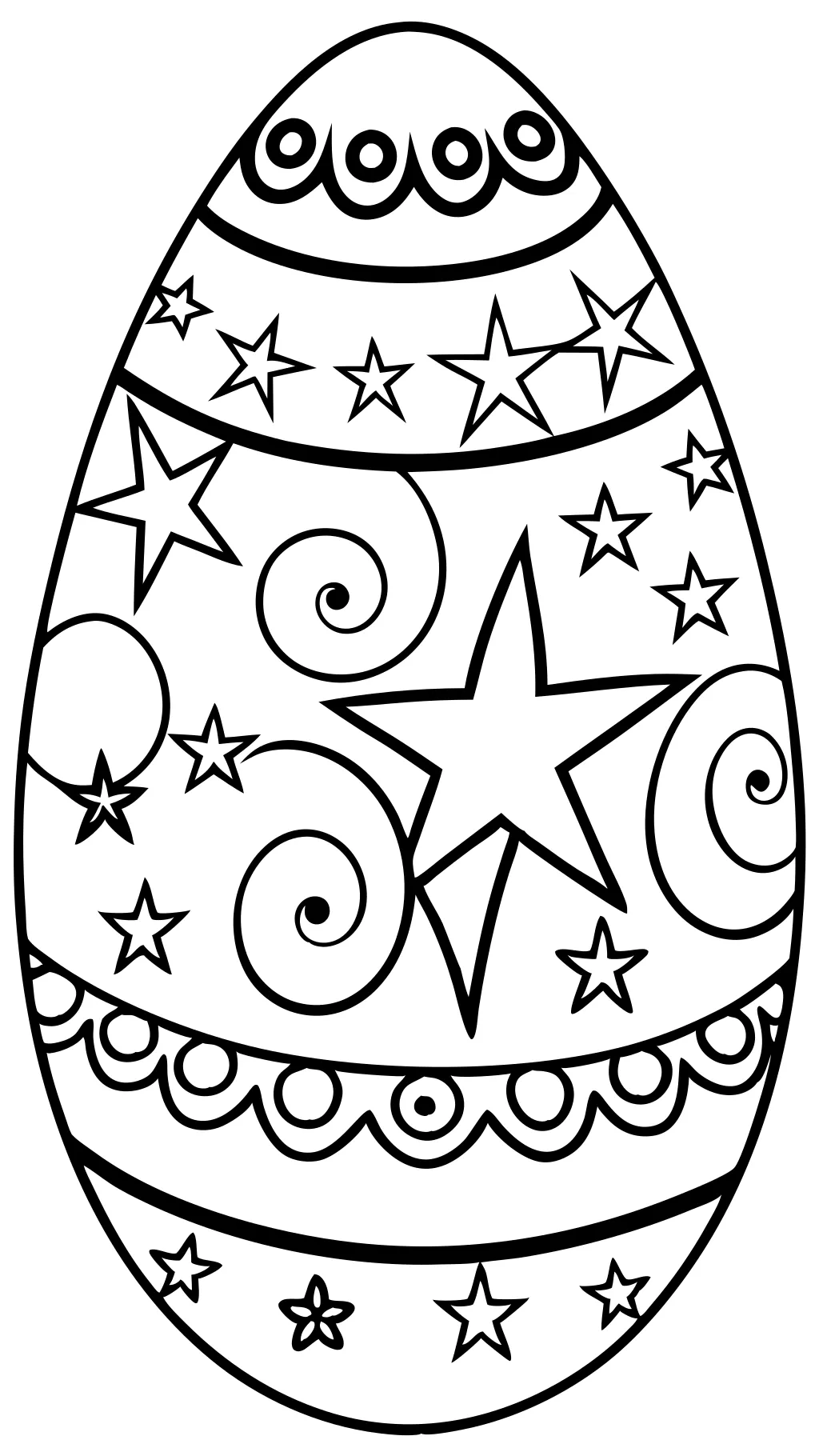 egg printable coloring page